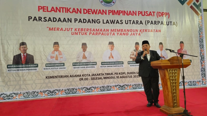Pengukuhan Pengurus ParPaluta 2025-2030, Hamsiruddin RCM Siregar Kobarkan Semangat Melestarikan 