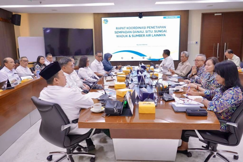 Rakor Lintas Kementerian, Menteri ATR/Kepala BPN Dorong Harmonisasi Aturan Sempadan Sungai
