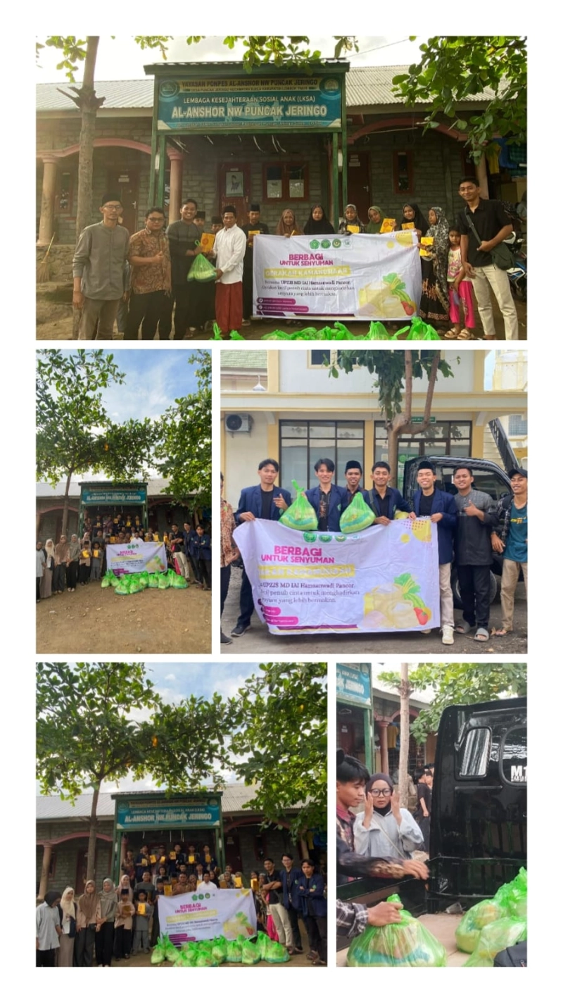 UPZIS Prodi Manajemen Dakwah IAI Hamzanwadi Pancor Salurkan Bantuan Sosial ke LKSA Al Anshori
