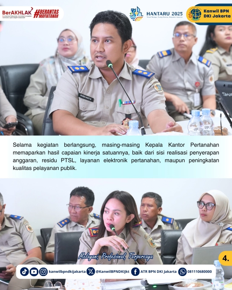 Rapat Kerja Daerah 2025: Kanwil BPN DKI Jakarta Fokus pada Optimalisasi Kinerja dan Pelayanan Publik