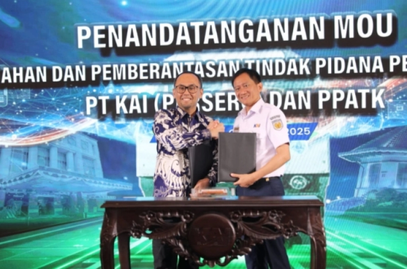 KAI dan PPATK Teken MoU: Sinergi Wujudkan Tata Kelola Bersih dan Pencegahan Pencucian Uang