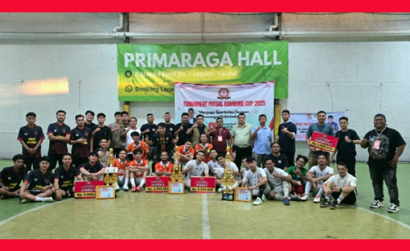 Meriahkan HUT ke-80 Kemerdekaan RI, Siantar Selection Juara 1 Turnamen Futsal Piala Rambore Cup 1 2025