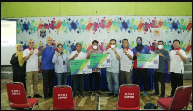 KONI Depok Fasilitasi Atlet  dan Pelatih Porprov Jabar IX/2022 dengan Asuransi BP Jamsostek