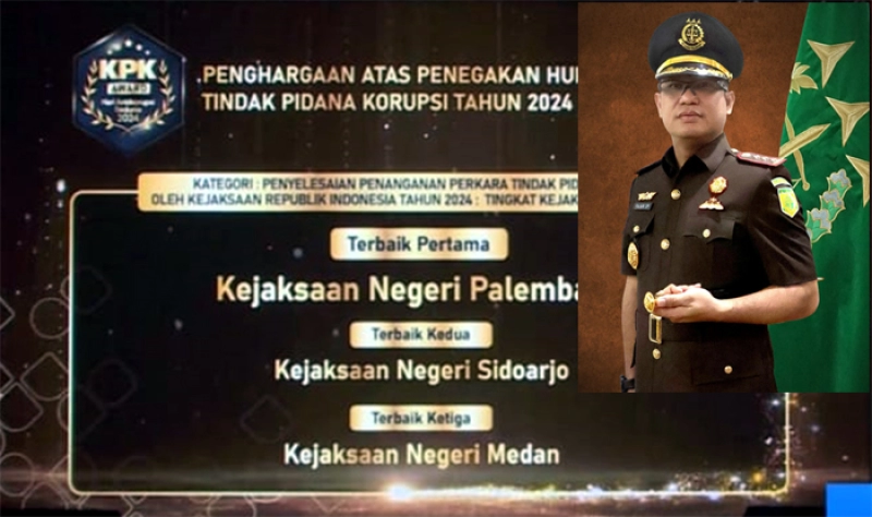 Kejari Medan Raih Peringkat III KPK Award Terkait Penanganan Perkara Tipikor Tingkat Kejari Tipe-A Seluruh Indonesia