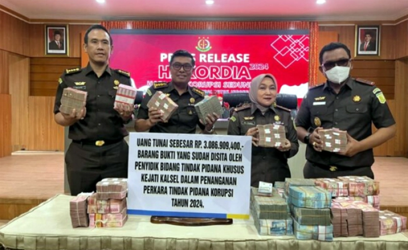 Kejati Kalsel Selamatkan Kerugian Keuangan Negara Hingga Rp 18 Miliar