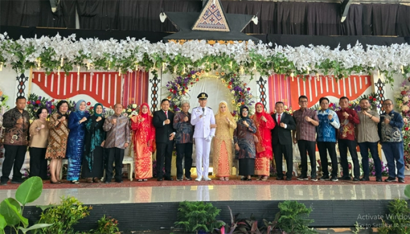 Walikota Pematang Siantar Jadi Irup Acara Pedang Pora Pesta Pernikahan Daffa Sembiring dan Atikah Salsabila Capah