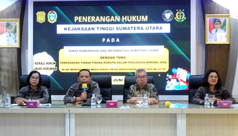 Penerangan Hukum di Diskominfo, Jaksa Kejati Sumut Ajak ASN Kenali Hukum Jauhi Hukuman dan Bijak Dalam Bermedia Sosial