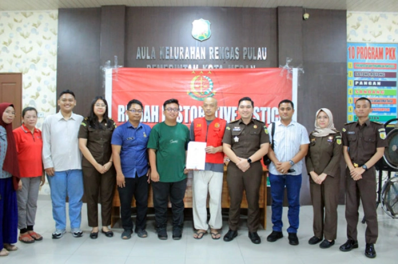 Mulianya Hati Korban Memaafkan Para Tersangka, Kejati Sumut Selesaikan 6 Perkara Dengan Humanis