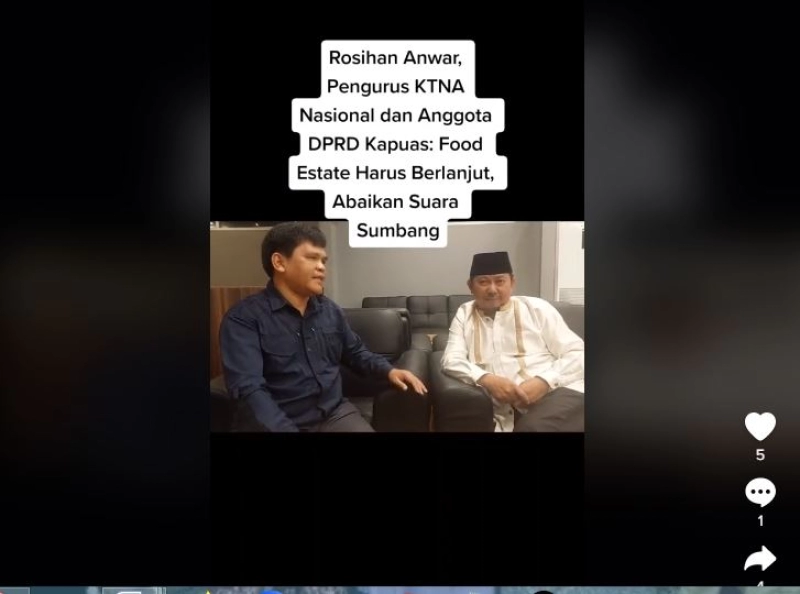 Rosihan Anwar: Abaikan Suara Sumbang soal Food Estate