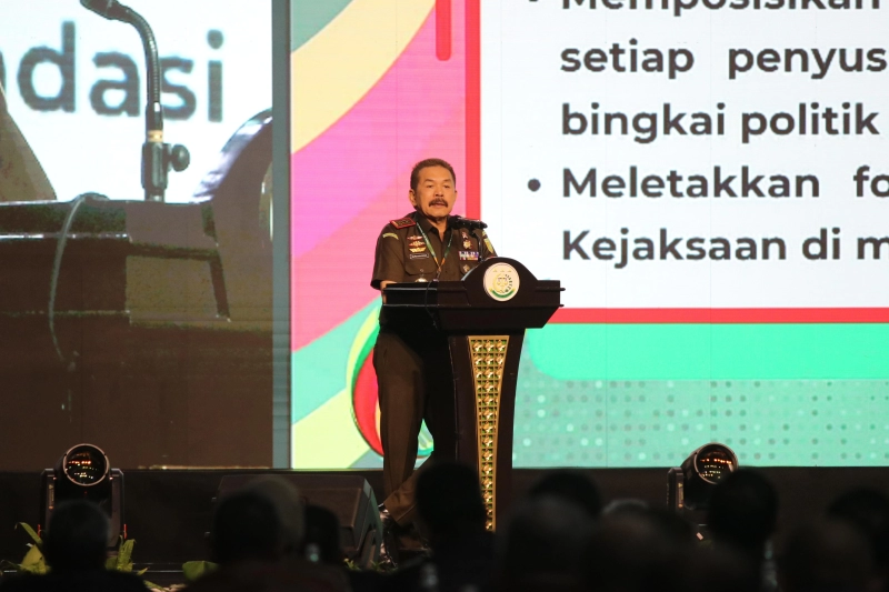 Rakernas Kejaksaan RI Tahun 2024,  Jaksa Agung ST Burhanuddin Tekankan  “Transformasi Penegakan Hukum Modern Menuju  Indonesia Emas 2045”