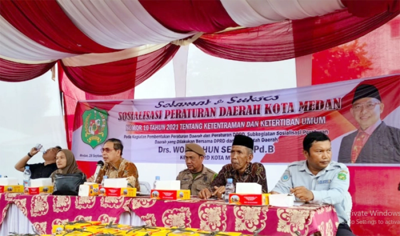 Sosper di Medan Timur, Ketua DPRD Medan Mita Seluruh Warga Kota Medan Menjaga Ketentraman dan Ketertiban Umum