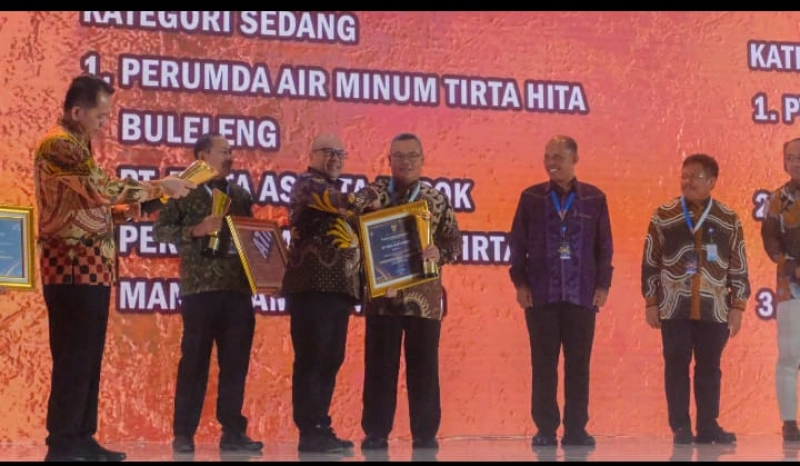 Prestasi Mengagumkan, Tirta Asasta Depok Raih Juara 2 BUMD Air Minum Terbaik Tingkat Nasional di BUMD Award Kemendagri