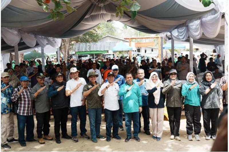 Wakil Gubernur Kaltim dan Ketum KTNA Nasional Launching  Hortikultura Estate di Wilayah IKN Samboja.