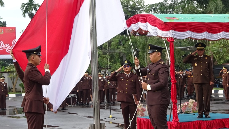 Wakajati Sumut Rudy Irmawan Pimpin Upacara Peringatan HUT Kemerdekaan RI yang ke-79, Wujudkan Supremasi Hukum yang Berkeadilan, Kepastian, dan Kemanfaatan